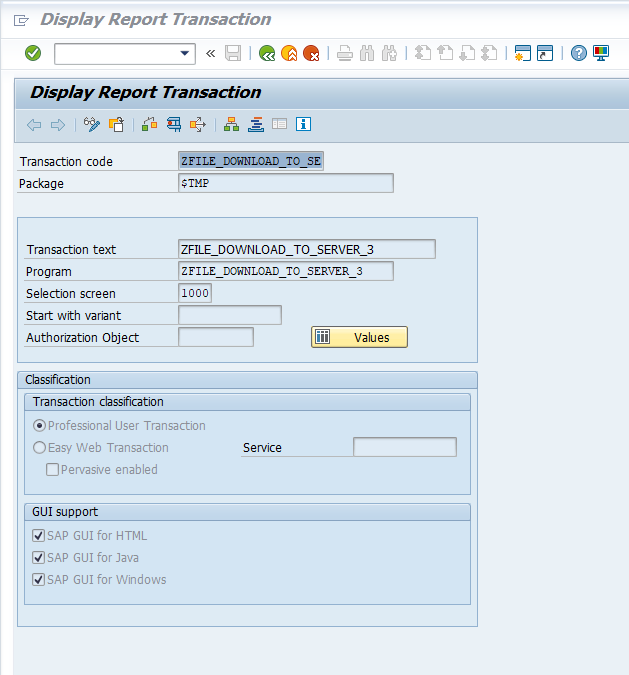 Transaction Code Creation